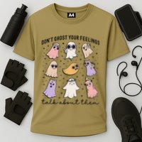 Don’T Ghost Your Feelings Talk About Them School Counselor Cooling Performance Crew T-Shirt