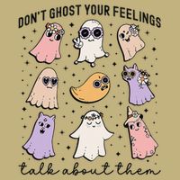 Don’T Ghost Your Feelings Talk About Them School Counselor Cooling Performance Crew T-Shirt