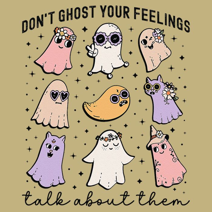 Don’T Ghost Your Feelings Talk About Them School Counselor Cooling Performance Crew T-Shirt