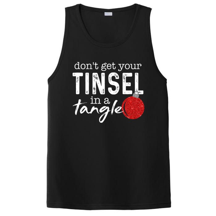 Dont Get Your Tinsel In Tangle Funny Christmas PosiCharge Competitor Tank