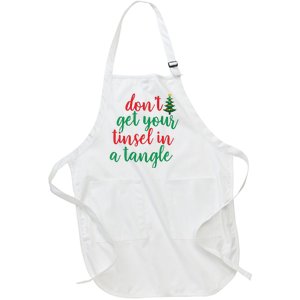 Don't Get Your Tinsel In A Tangle Full-Length Apron With Pockets