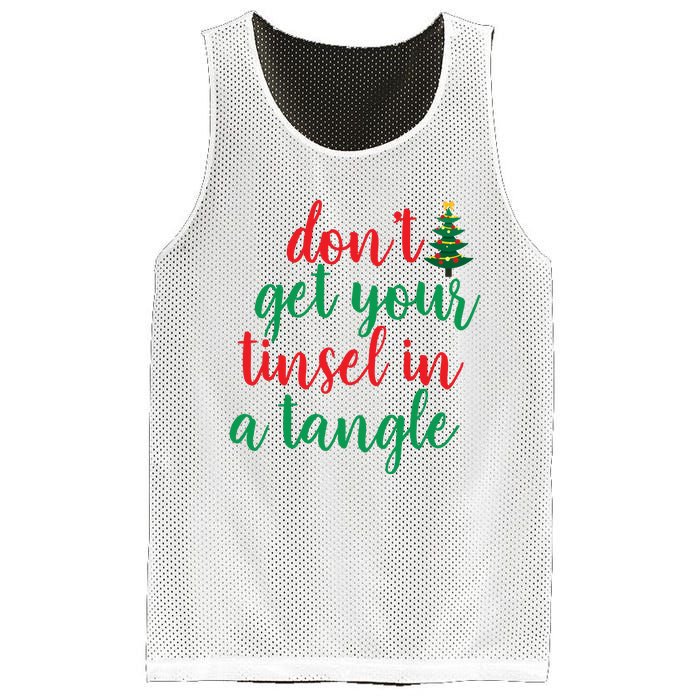 Don't Get Your Tinsel In A Tangle Mesh Reversible Basketball Jersey Tank