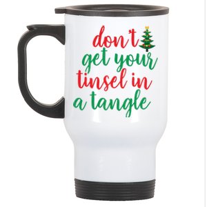 Don't Get Your Tinsel In A Tangle Stainless Steel Travel Mug