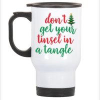 Don't Get Your Tinsel In A Tangle Stainless Steel Travel Mug