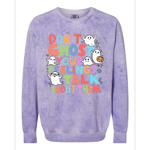 Dont Ghost Your Feelings Cute Ghoul Colorblast Crewneck Sweatshirt