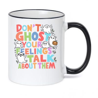 Dont Ghost Your Feelings Cute Ghoul 11oz Black Color Changing Mug