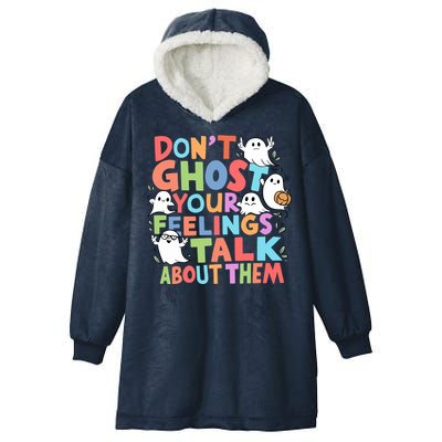 Dont Ghost Your Feelings Cute Ghoul Hooded Wearable Blanket