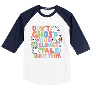 Dont Ghost Your Feelings Cute Ghoul Baseball Sleeve Shirt