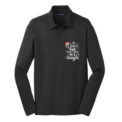 DonT Get Your Tinsel In A Tangle Silk Touch Performance Long Sleeve Polo