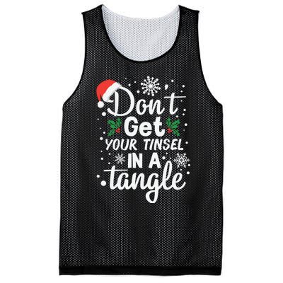 DonT Get Your Tinsel In A Tangle Mesh Reversible Basketball Jersey Tank