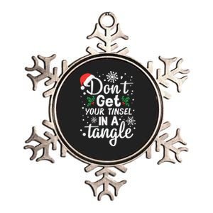 DonT Get Your Tinsel In A Tangle Metallic Star Ornament