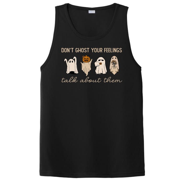 DonT Ghost Your Feelings Halloween Mental Health Awareness PosiCharge Competitor Tank