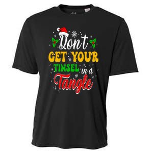 Don't Get Your Tinsel In A Tangle Funny Cute Christmas Cooling Performance Crew T-Shirt