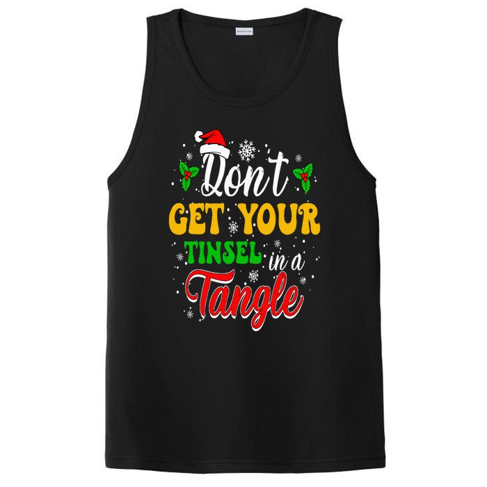 Don't Get Your Tinsel In A Tangle Funny Cute Christmas PosiCharge Competitor Tank