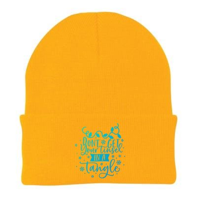 DonT Get Your Tinsel In A Tangle Funny Holiday Christmas Cool Gift Knit Cap Winter Beanie