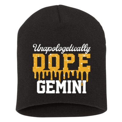 Dope Gemini Zodiac African Birthday Horoscope Lover Women Short Acrylic Beanie