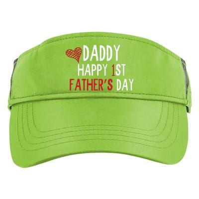 Daddy Happy 1st Fathers Day Adult Drive Performance Visor