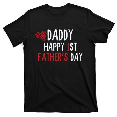 Daddy Happy 1st Fathers Day T-Shirt