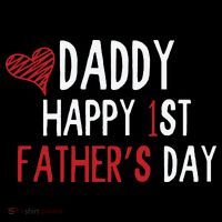 Daddy Happy 1st Fathers Day Tall T-Shirt