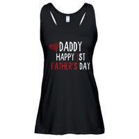 Daddy Happy 1st Fathers Day Ladies Essential Flowy Tank