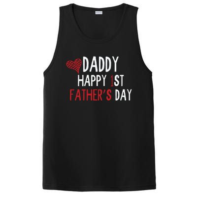 Daddy Happy 1st Fathers Day PosiCharge Competitor Tank