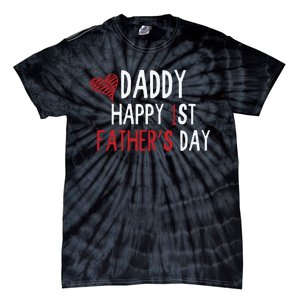 Daddy Happy 1st Fathers Day Tie-Dye T-Shirt