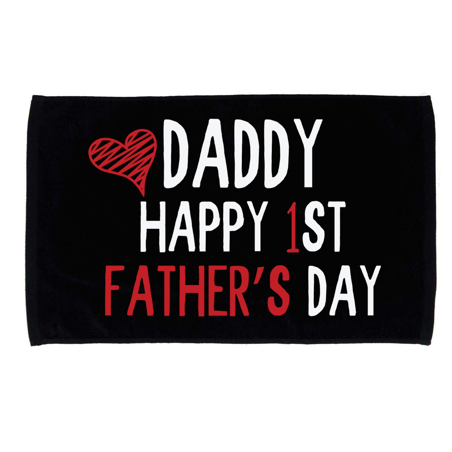 Daddy Happy 1st Fathers Day Microfiber Hand Towel