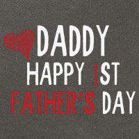 Daddy Happy 1st Fathers Day Cotton Canvas Backpack
