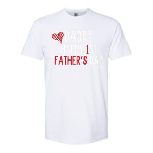 Daddy Happy 1st Fathers Day Softstyle CVC T-Shirt