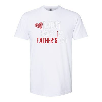 Daddy Happy 1st Fathers Day Softstyle CVC T-Shirt