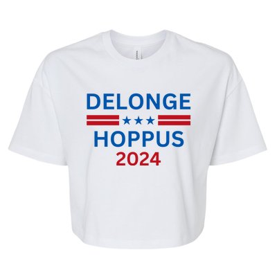 Delonge Hoppus 2024 For President Funny Voting Election 2024 Usa Bella+Canvas Jersey Crop Tee