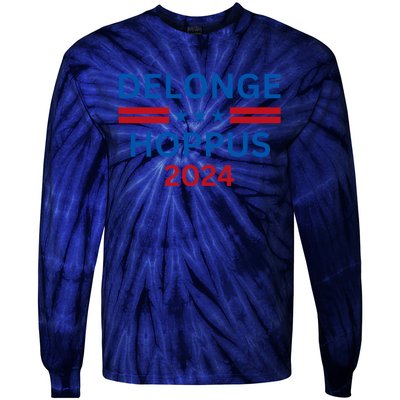 Delonge Hoppus 2024 For President Funny Voting Election 2024 Usa Tie-Dye Long Sleeve Shirt