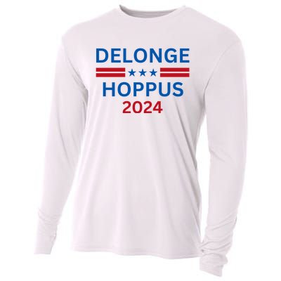 Delonge Hoppus 2024 For President Funny Voting Election 2024 Usa Cooling Performance Long Sleeve Crew