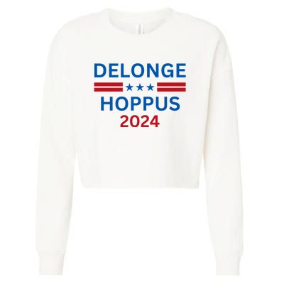 Delonge Hoppus 2024 For President Funny Voting Election 2024 Usa Cropped Pullover Crew