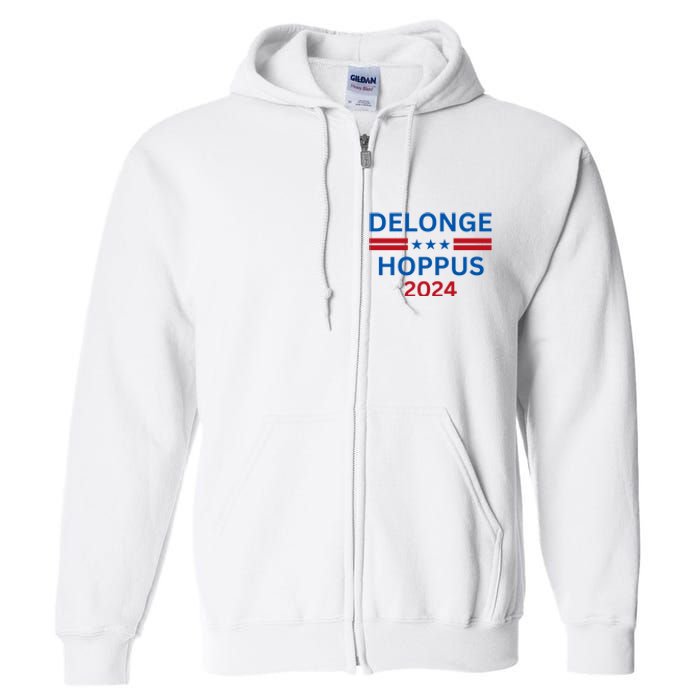 Delonge Hoppus 2024 For President Funny Voting Election 2024 Usa Full Zip Hoodie