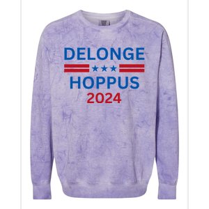 Delonge Hoppus 2024 For President Funny Voting Election 2024 Usa Colorblast Crewneck Sweatshirt