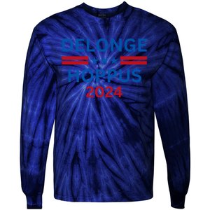 Delonge Hoppus 2024 For President Funny Voting Election 2024 Usa Tie-Dye Long Sleeve Shirt