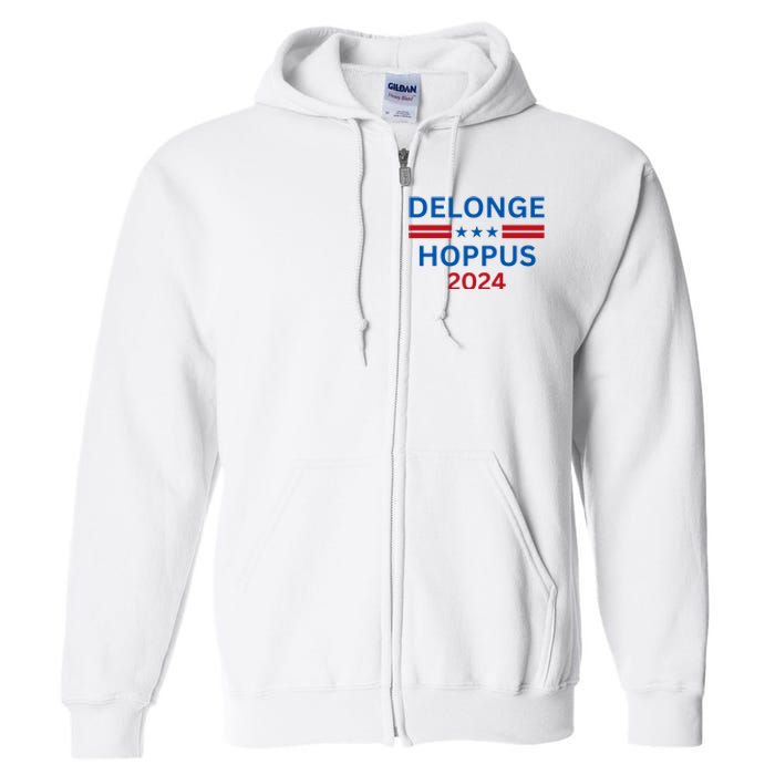 Delonge Hoppus 2024 For President Funny Voting Election 2024 Usa Full Zip Hoodie