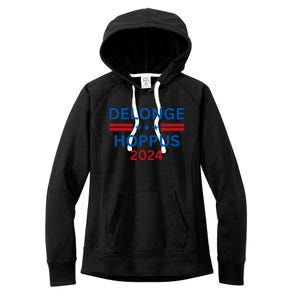 Delonge Hoppus 2024 For President Funny Voting Election 2024 Usa Women's Fleece Hoodie