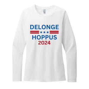 Delonge Hoppus 2024 For President Funny Voting Election 2024 Usa Womens CVC Long Sleeve Shirt