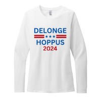 Delonge Hoppus 2024 For President Funny Voting Election 2024 Usa Womens CVC Long Sleeve Shirt