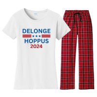 Delonge Hoppus 2024 For President Funny Voting Election 2024 Usa Women's Flannel Pajama Set