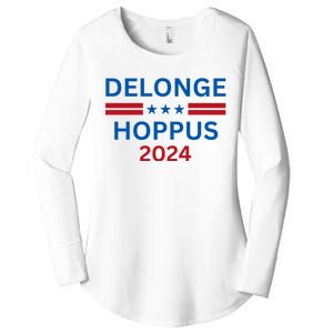 Delonge Hoppus 2024 For President Funny Voting Election 2024 Usa Women's Perfect Tri Tunic Long Sleeve Shirt