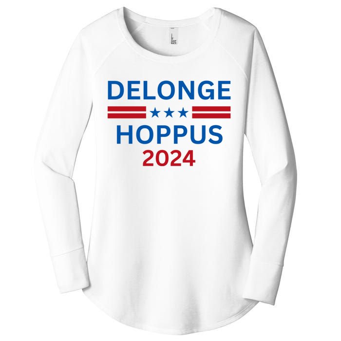 Delonge Hoppus 2024 For President Funny Voting Election 2024 Usa Women's Perfect Tri Tunic Long Sleeve Shirt