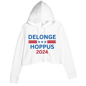 Delonge Hoppus 2024 For President Funny Voting Election 2024 Usa Crop Fleece Hoodie