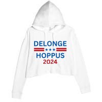 Delonge Hoppus 2024 For President Funny Voting Election 2024 Usa Crop Fleece Hoodie