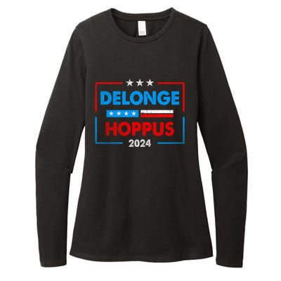 Delonge Hoppus 2024 For President Funny Voting Election 2024 Usa Womens CVC Long Sleeve Shirt