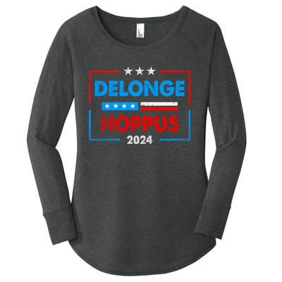 Delonge Hoppus 2024 For President Funny Voting Election 2024 Usa Women's Perfect Tri Tunic Long Sleeve Shirt