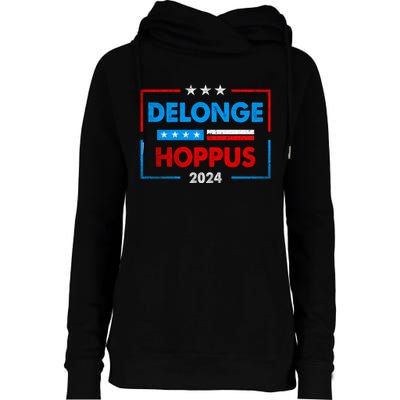 Delonge Hoppus 2024 For President Funny Voting Election 2024 Usa Womens Funnel Neck Pullover Hood