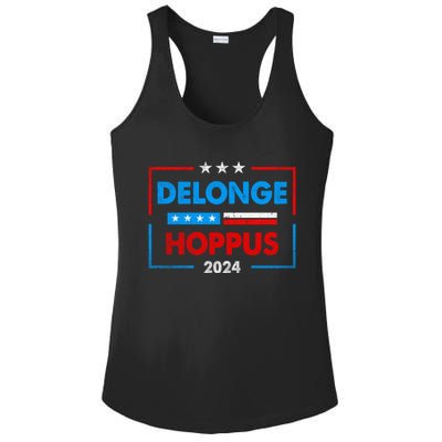 Delonge Hoppus 2024 For President Funny Voting Election 2024 Usa Ladies PosiCharge Competitor Racerback Tank